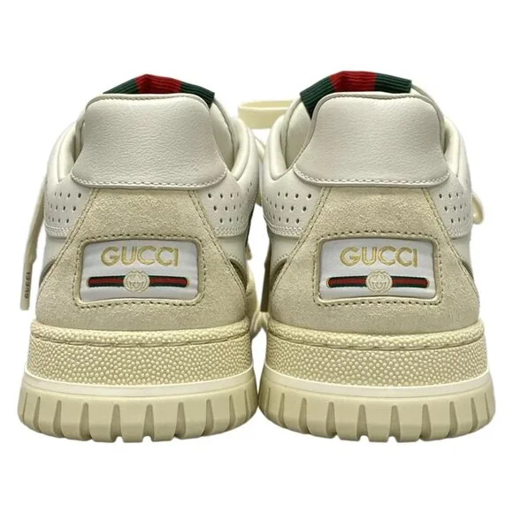 GUCCI Gucci Reweb White Beige Multi Leather Jacquard - Sneakers 667-082325 - Picture 6 of 11